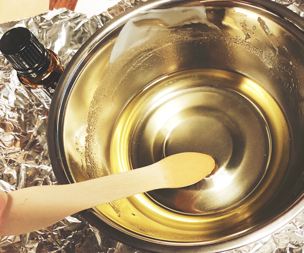 溶かしている様子