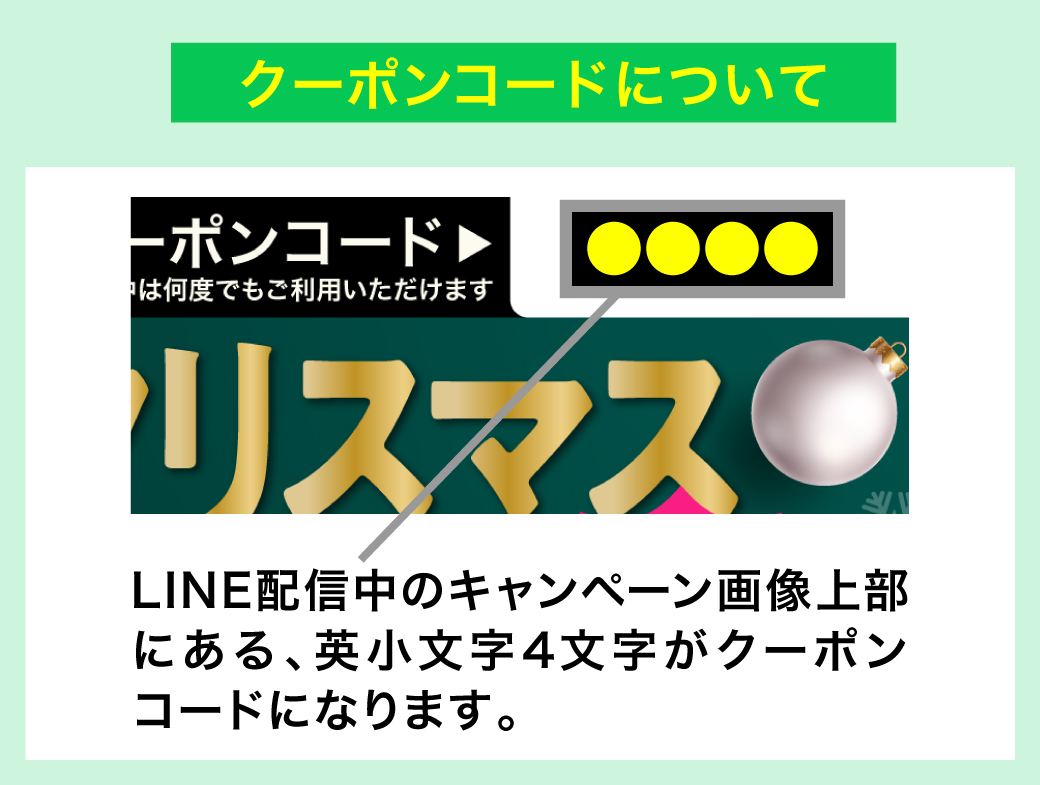クーポンコードについて