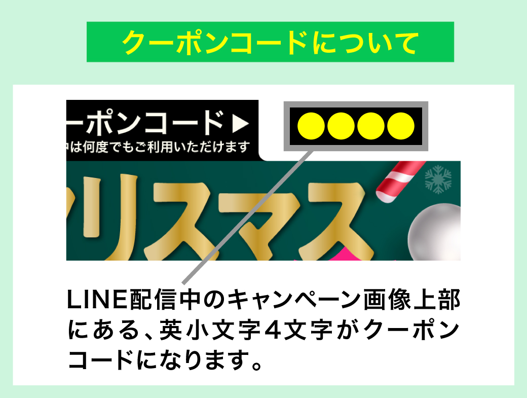 クーポンコードについて