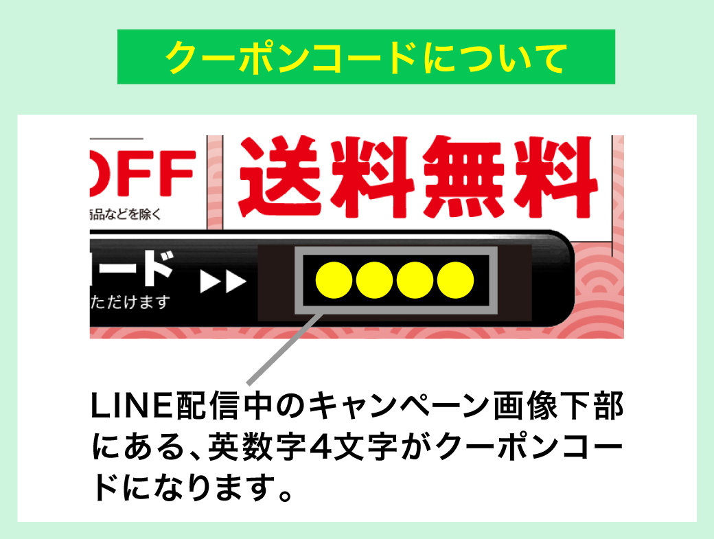 クーポンコードについて
