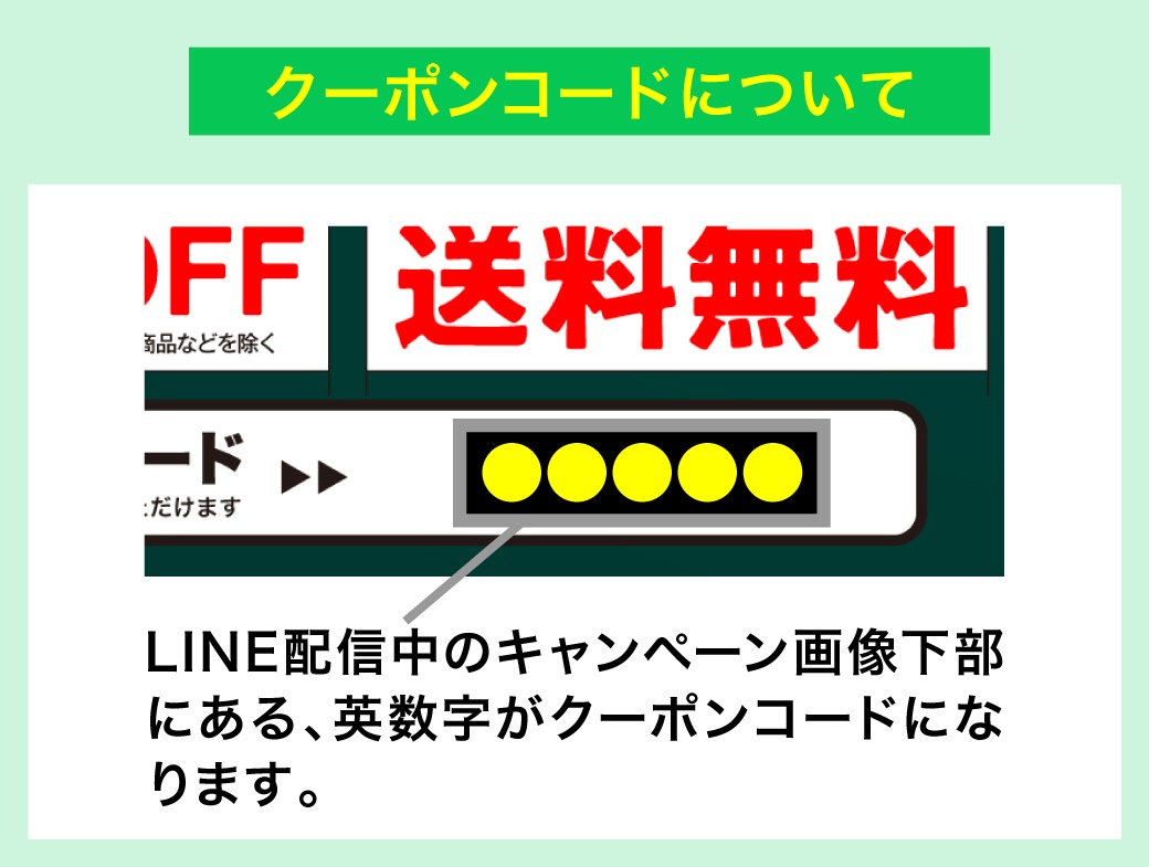 クーポンコードについて