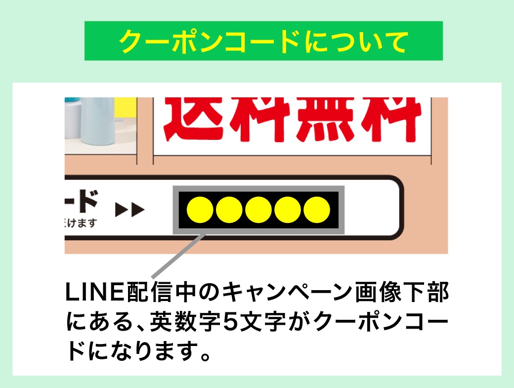 クーポンコードについて