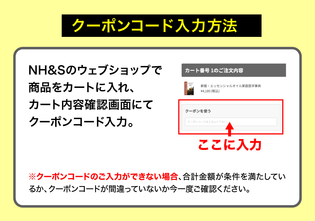 クーポン入力手順を見る
