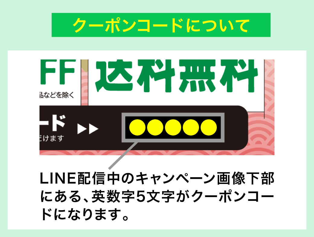クーポンコードについて