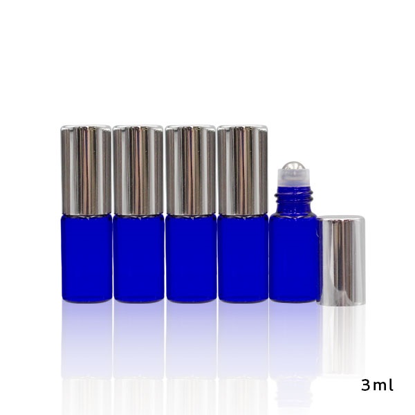ロールオンスリム ・ブルー［シルバーキャップ］5本セット（3ml、5ml、10ml）(3ml)
