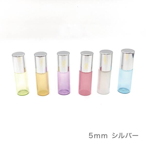 パステル スリムロールオン　6色セット（3ml、5ml、10ml）(5ml【シルバー】)