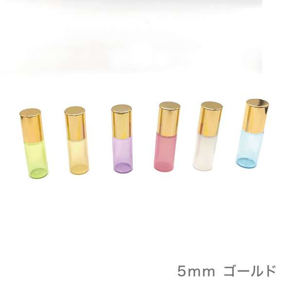 パステル スリムロールオン　6色セット（3ml、5ml、10ml）(5ml【ゴールド】)