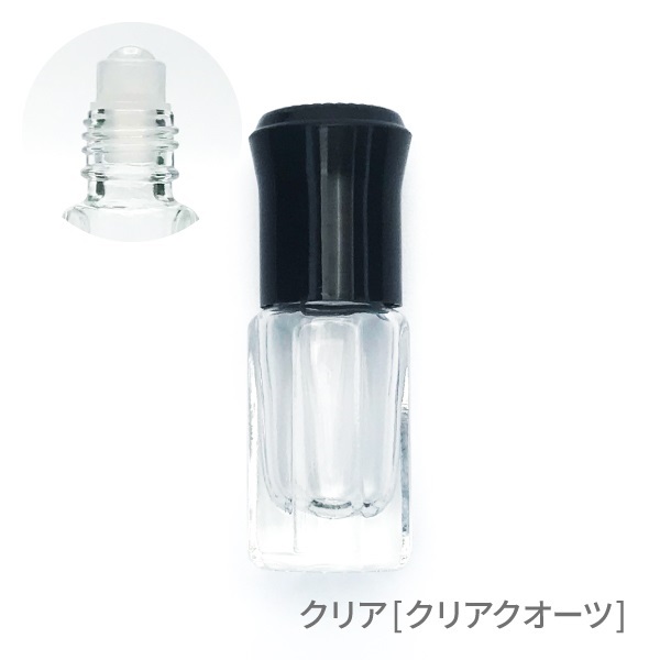 3ml天然石ロールオンボトル 8角パステル(【クリア】)