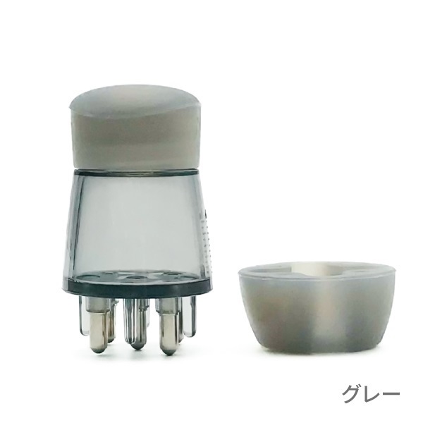 頭皮マッサージロールオンボトル　ワイド（5ml）(グレー)