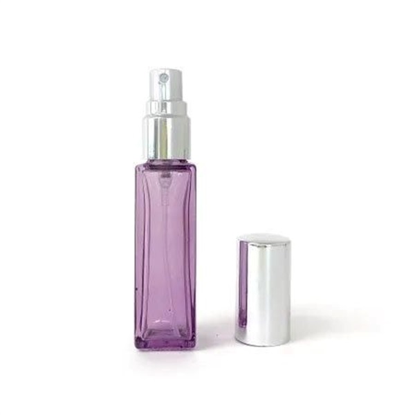 9ml スプレーボトル スクエア【7種類】(パープル［シルバーキャップ］)