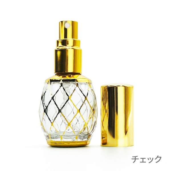 8mlスプレーボトル ゴールドデコ(チェック)