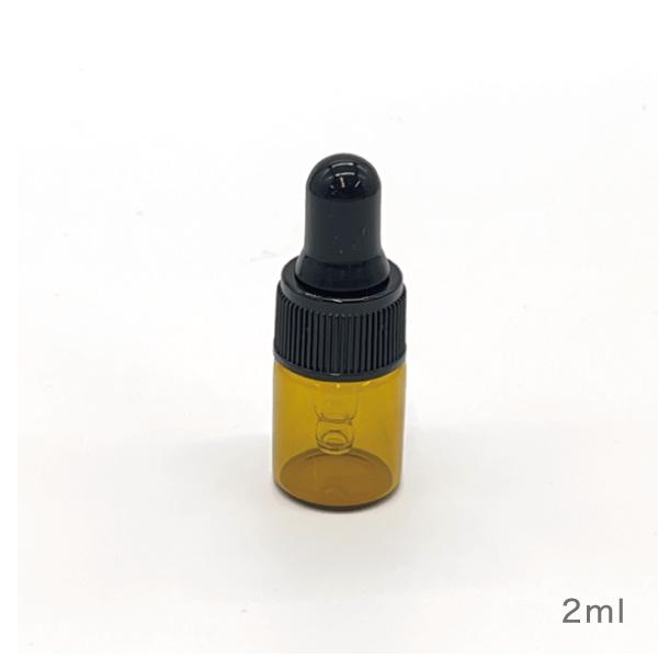 スポイトボトル ［ブラウン・遮光］5本セット（1ml 、2ml、3ml、5ml）(2ml)