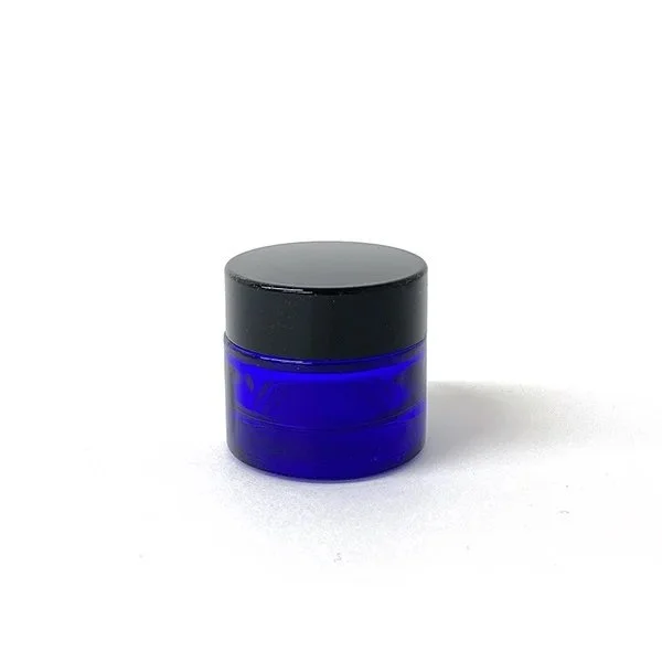 クリームジャー ブルー［ブラックキャップ］【遮光】【5g、10g、20g、30g、50g】(10g)