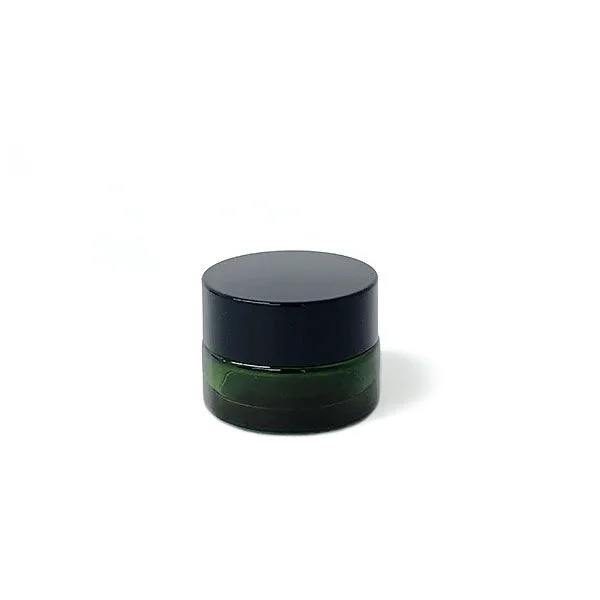 クリームジャー グリーン［ブラックキャップ］【遮光】【5g、10g、20g、30g、50g】(5g)