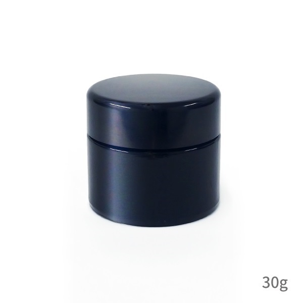 【ブラックシリーズ】クリームジャー（5g、10g、15g、30g、50g、100g）(30g)