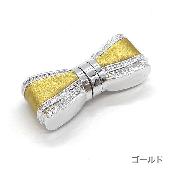 リップケースVI ラメリボン(ゴールド)