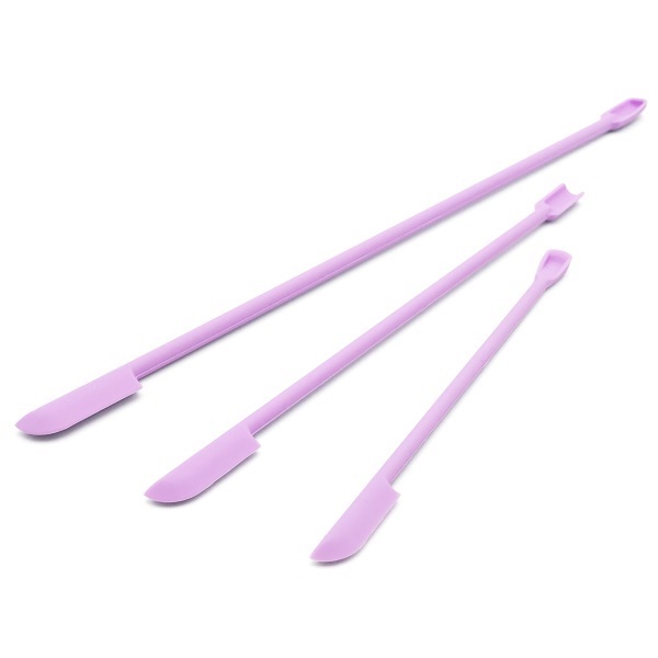 ミニシリコンスパチュラ 薬さじ付き ３本セット