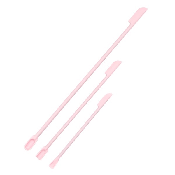 ミニシリコンスパチュラ 薬さじ付き ３本セット(【ベビーピンク】)