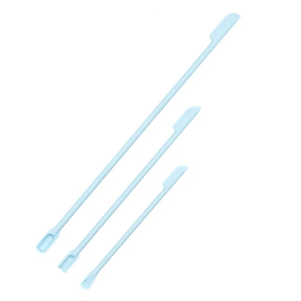 ミニシリコンスパチュラ 薬さじ付き ３本セット(【ライトブルー】)