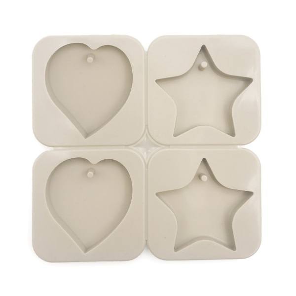シリコンモールド【ハート＆スター】