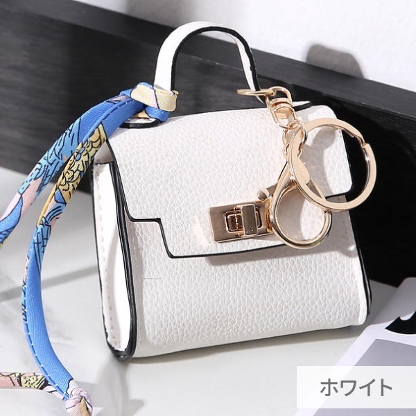 アロマミニチュアバッグ トレ(ホワイト)