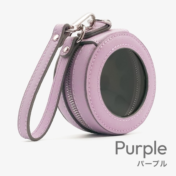 アロマケース ドーナツミニVI　10本用（1-3ml小分けビン用）(パープル)