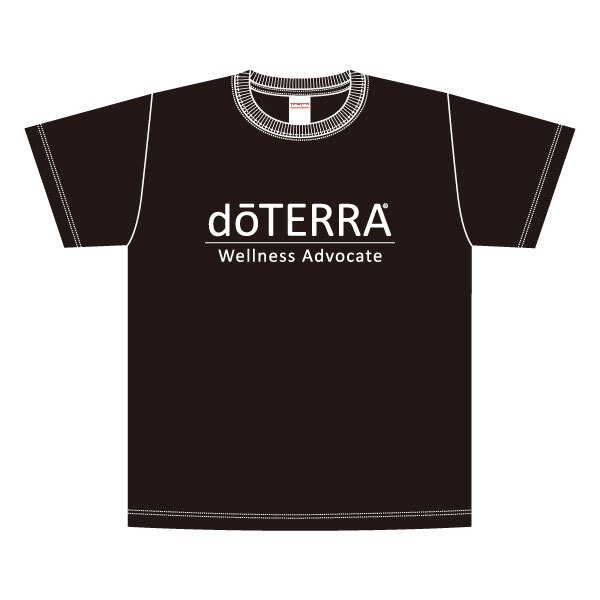 ロゴTシャツ - Wellness Advocate - 【ブラック・ホワイト】［男女兼用］ (【ブラック】BKM)