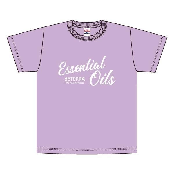 Tシャツ - エッセンシャルオイル -  【ラベンダー・ブラック】［男女兼用］ (ラベンダー　M)